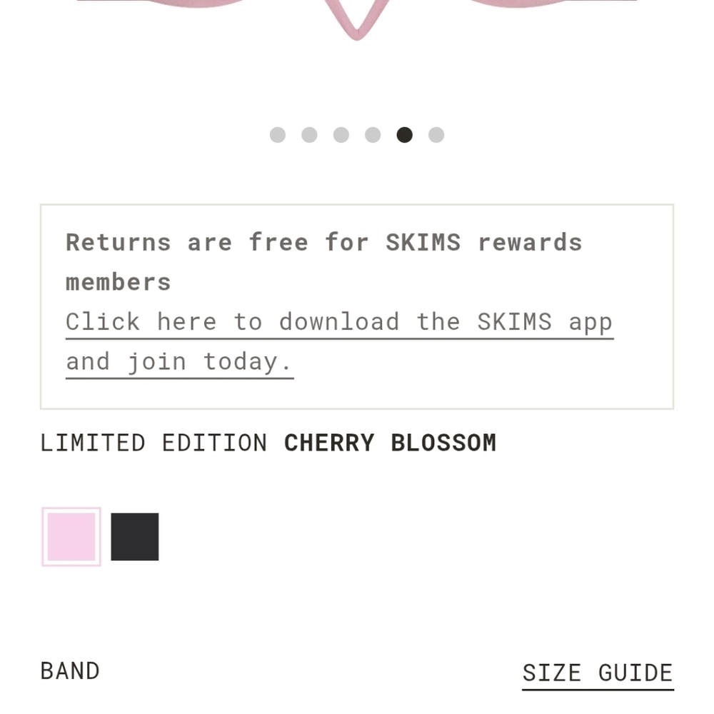 NWT Skims Limited Addition Cherry Blossom Pink Underwire Bra 32 D - Picture 5 of 8